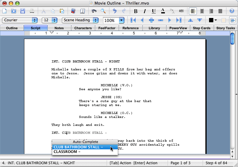 How to write a script