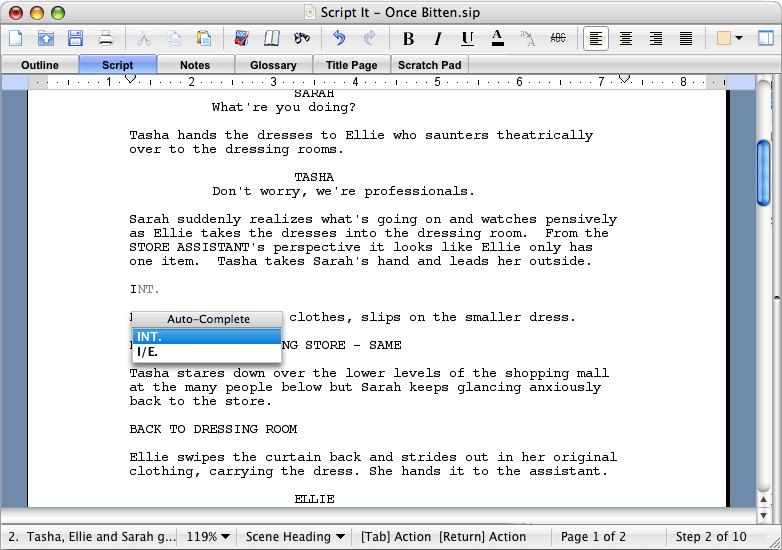 how to write a script for a play/movie
